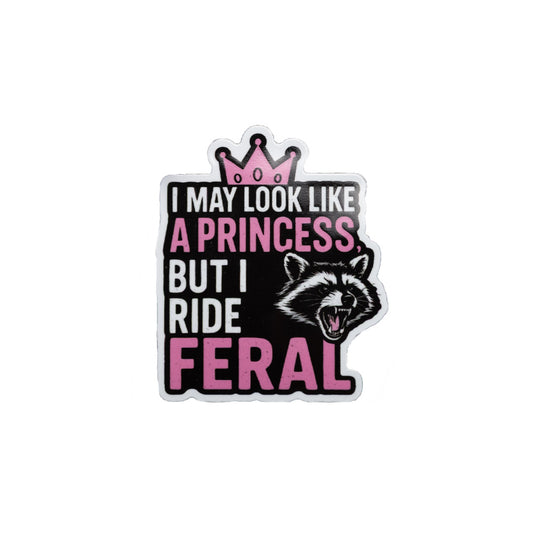 Riding Feral Sticker